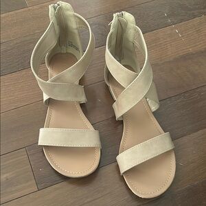 Women's Cream Sandals